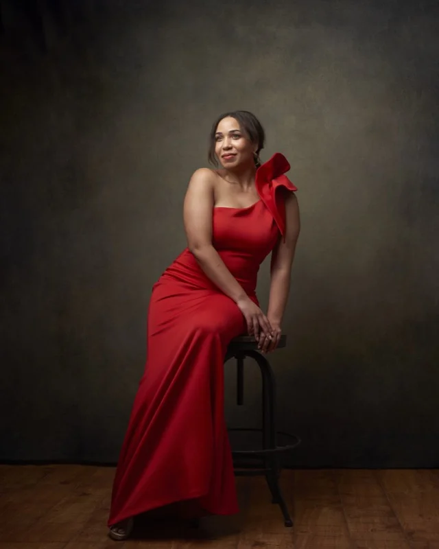 Professional headshot of Janine looking confident and natural during her portrait session in Phoenix Arizona