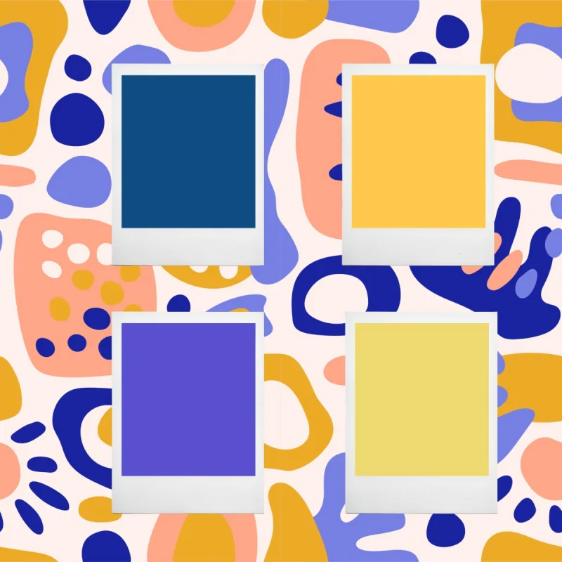 Pantone Color of the Year selections showing the pattern of calming blues followed by hopeful yellows during major world crises - Blue Iris and Mimosa after the 2008 financial crisis, Classic Blue and Illuminating after the 2020 pandemic