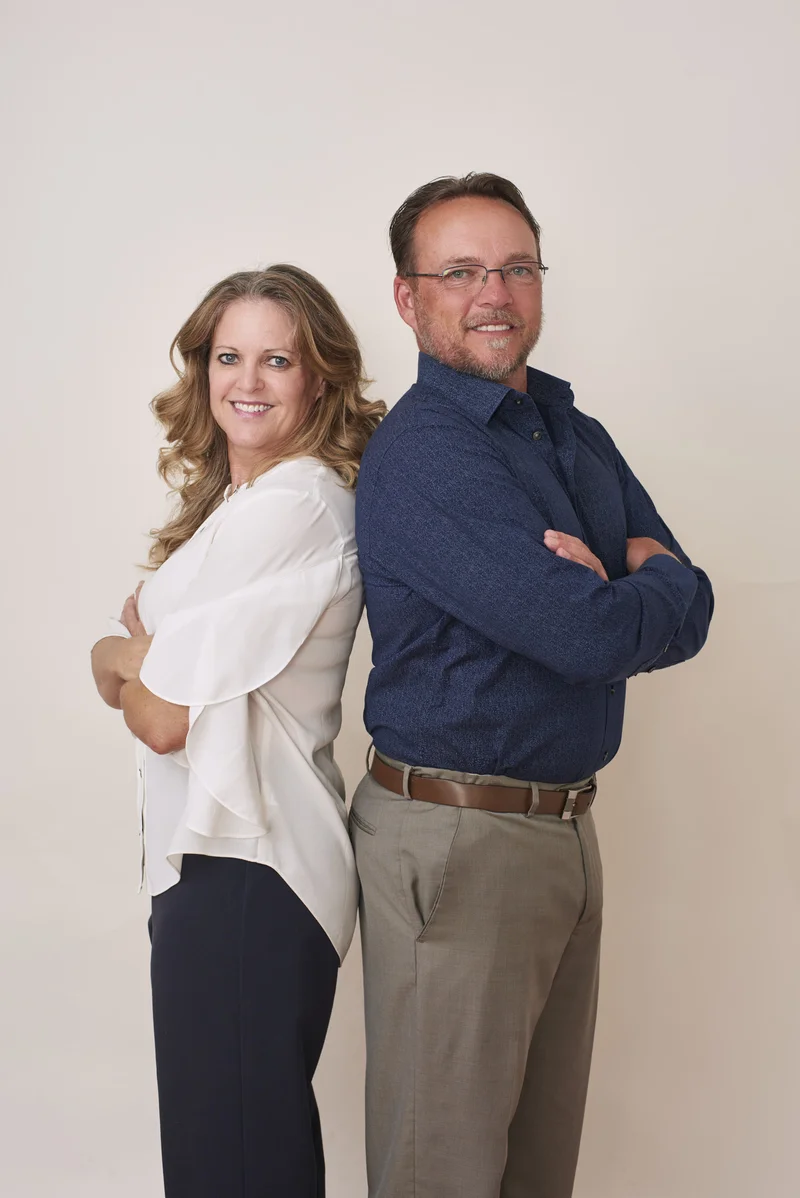 Nora relaxing during a guided corporate headshot session at Marie Feutrier portrait studio in Gilbert Arizona