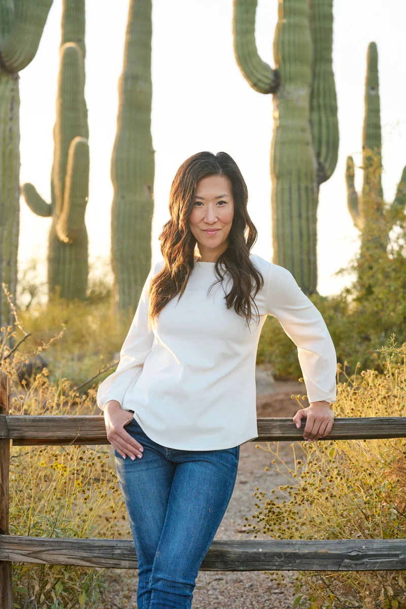 Professional headshot of pediatric dentist Janelle at Gilbert Arizona portrait studio