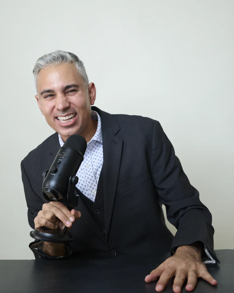 Rupesh Parbhoo, host of Speak Arizona podcast, editorial host headshot by Marie Feutrier
